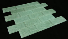 THEG-16 Green 2x4 Subway Tile Glass Mosaic Backsplash Wall Tile