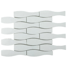 TTRKG-04 Brown and Silver Grey Vase Shape Glass Mosaic Tile Sheet