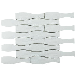 TTRKG-04 Brown and Silver Grey Vase Shape Glass Mosaic Tile Sheet
