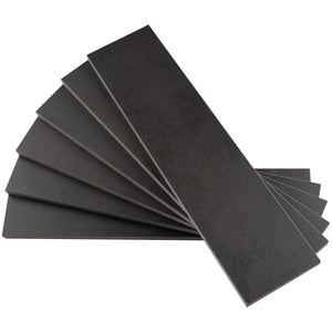 TULE-NIS LE LEGHE - Niello - Black Subway Tile 3 in. x 12 in Porcelain wall and Floor Tile