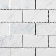 TWHCAG-01 2x4 White Carrara Marble Mosaic Tile Backsplash
