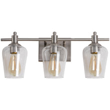 WL0001-3-02 3 Light Dimmable LED Vanity Light Modern Wall Sconces (Silver)