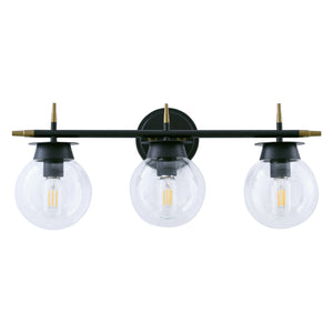 WL0007-3-01 3 Light Dimmable LED Vanity Light Modern Wall Sconces (black)