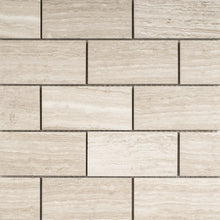 TWOBEG-01 2x4 Wooden Beige Brick Subway Tile Mosaic Sheet