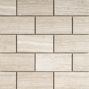 TWOBEG-01 2x4 Wooden Beige Brick Subway Tile Mosaic Sheet – Tile Generation